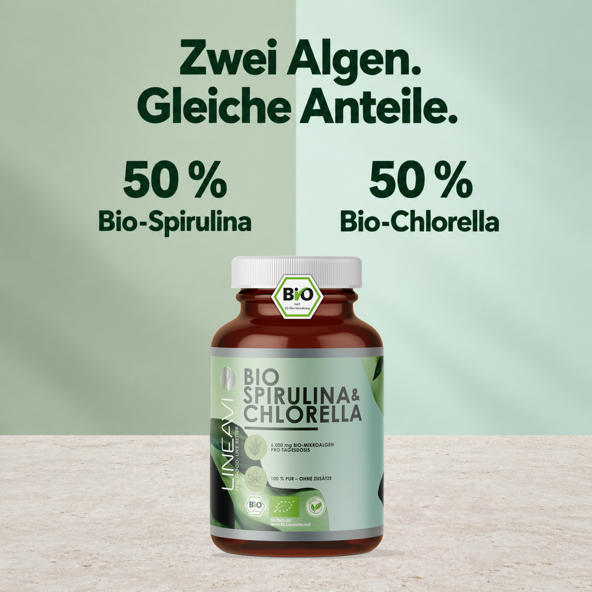 Bio Spirulina & Chlorella (400 Tabletten)