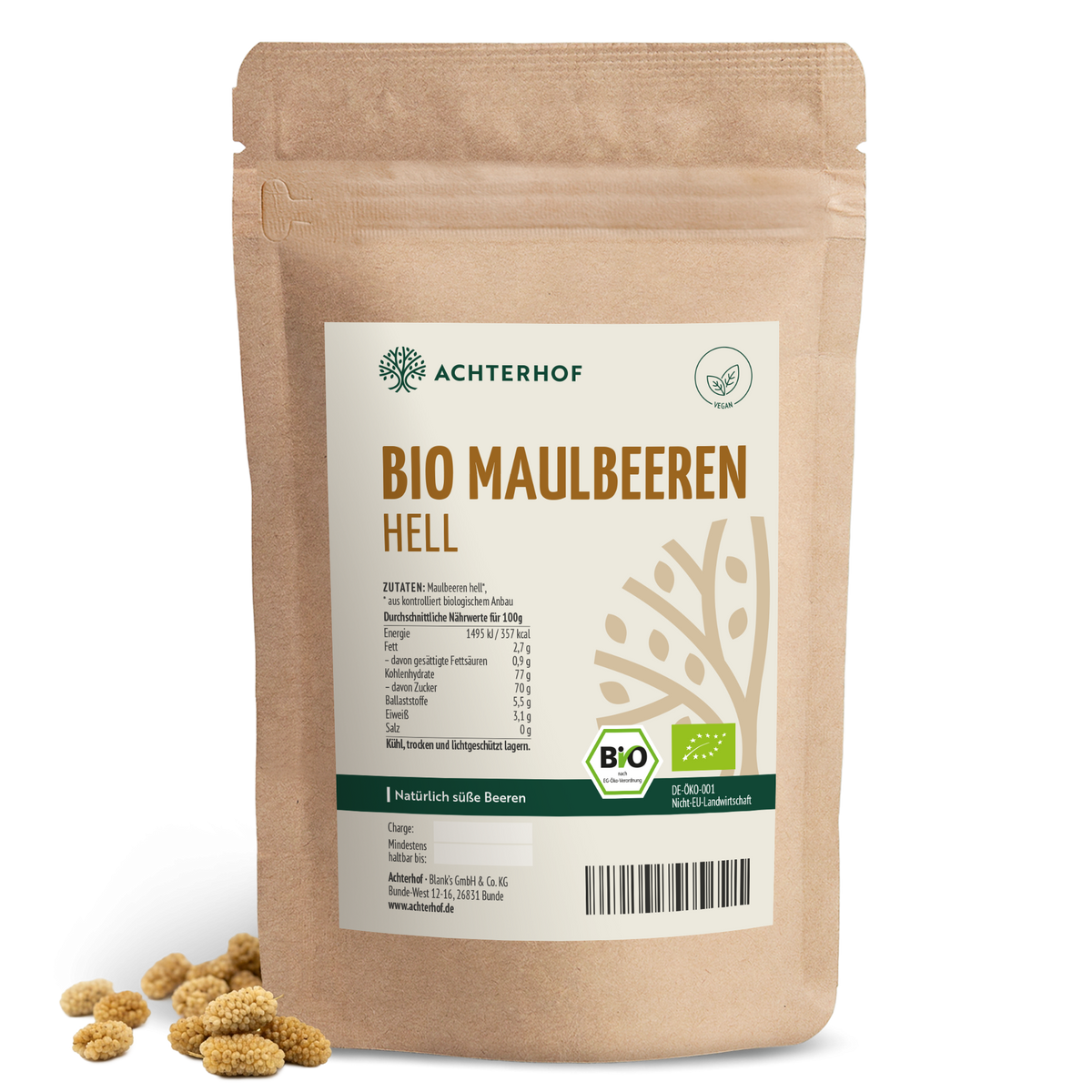 Bio Maulbeeren hell (1000g)