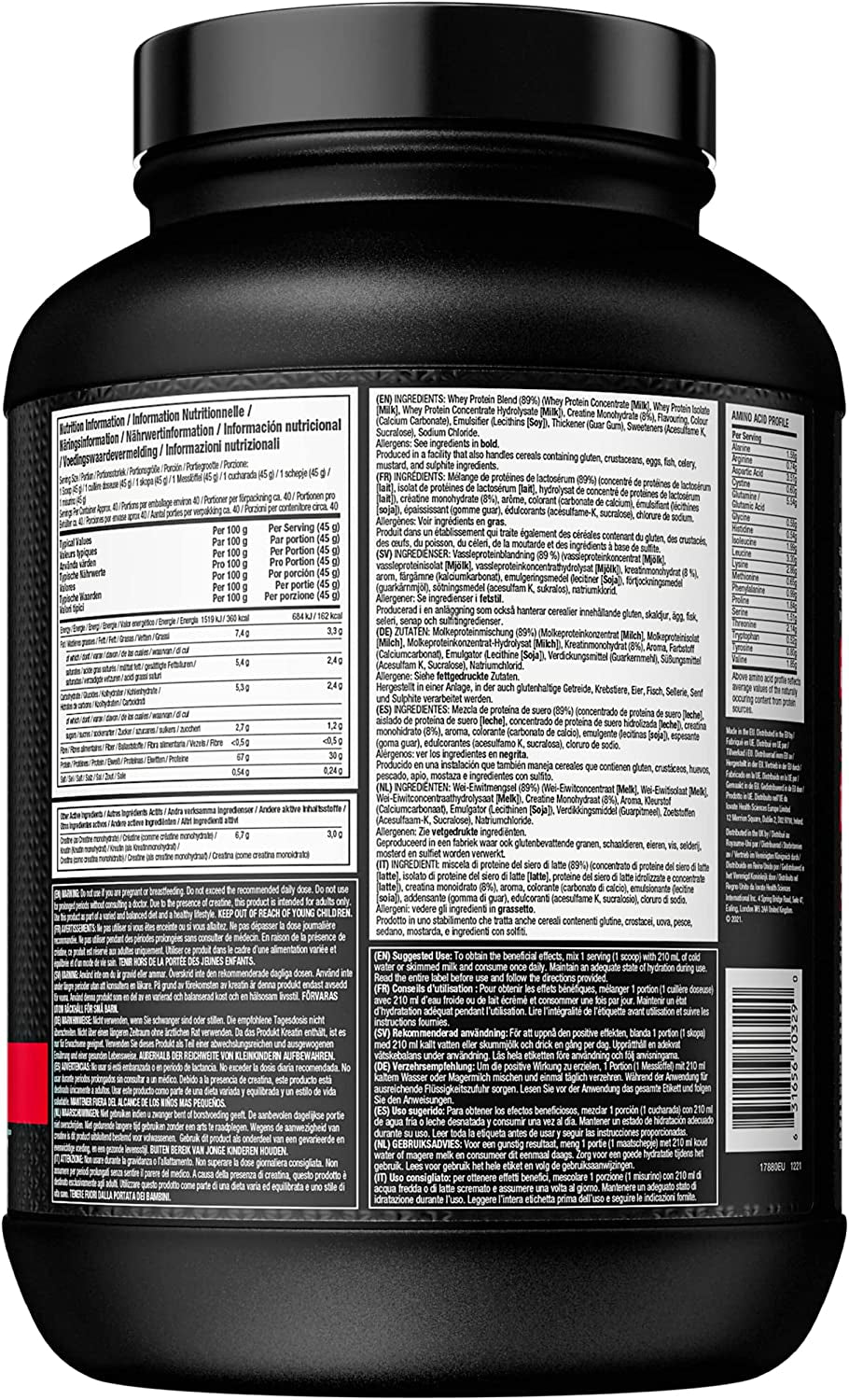 Nitro-Tech Performance Series (1800g) Vanilla Cream