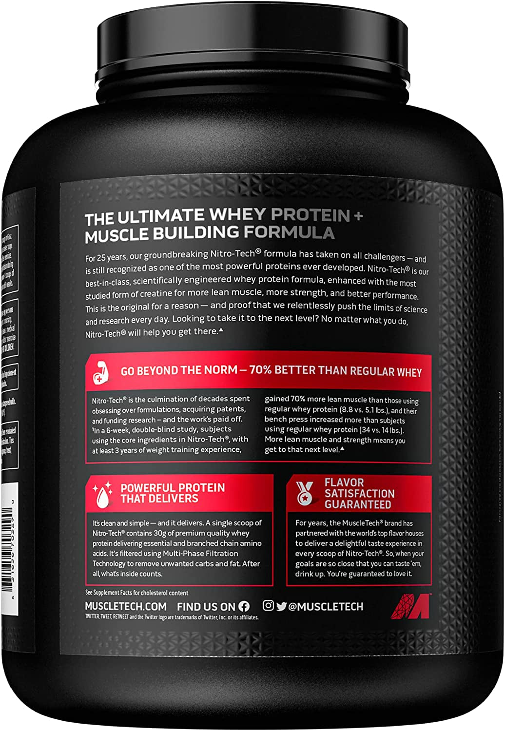 Nitro-Tech Performance Series (1800g) Vanilla Cream