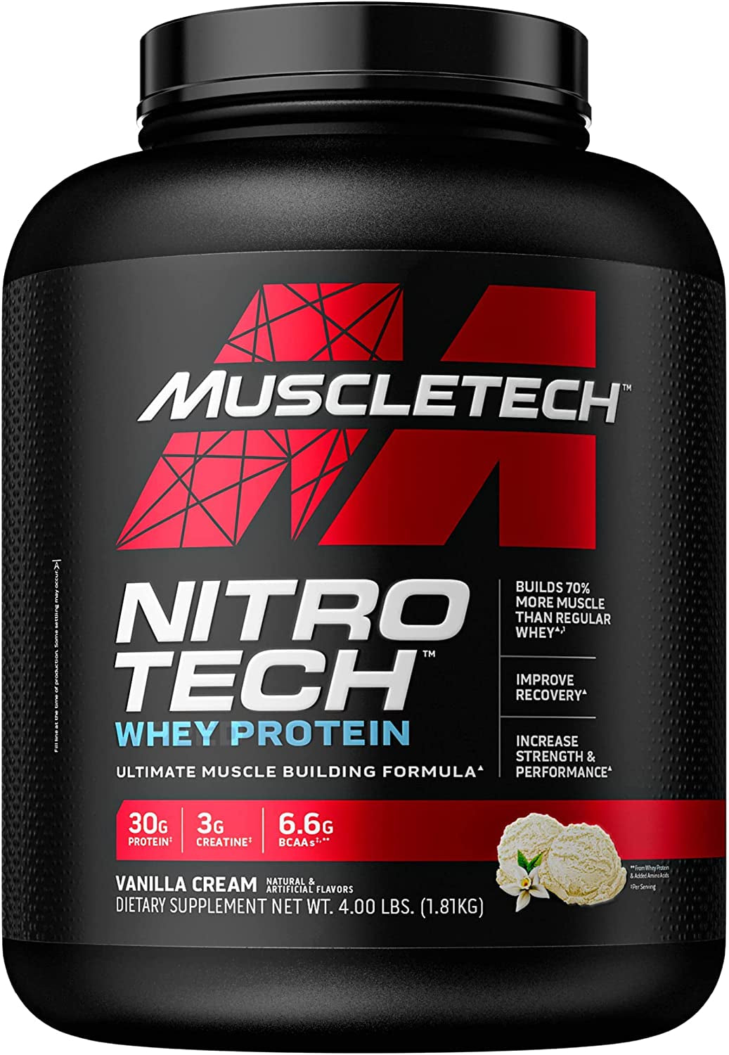 Nitro-Tech Performance Series (1800g) Vanilla Cream