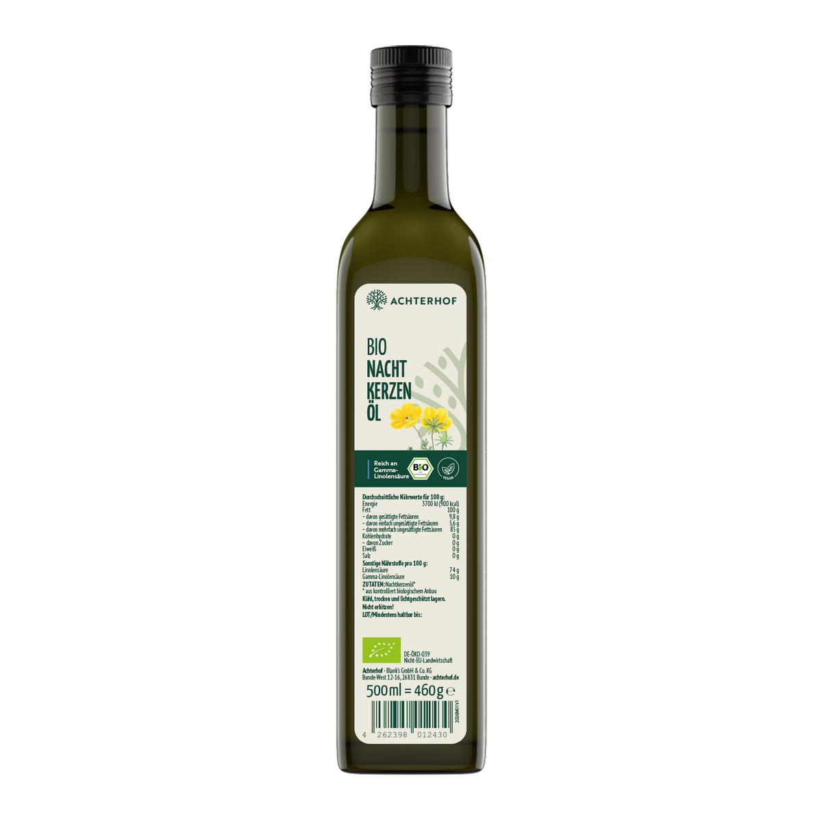 Bio Nachtkerzenöl (500ml)