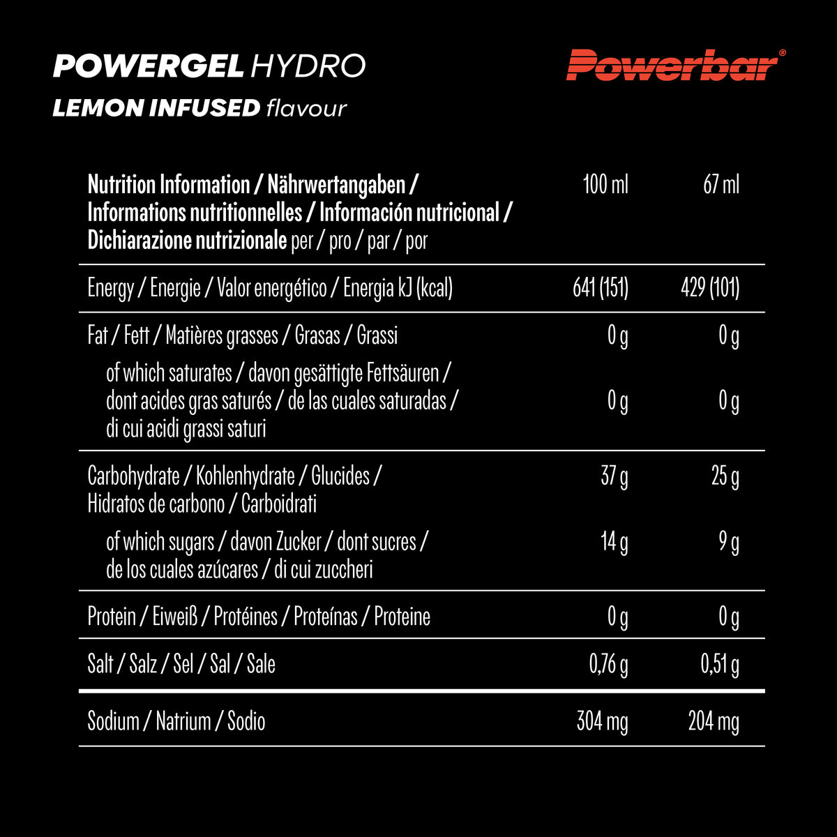 PowerGel Hydro (24x67g) Lemon Infused