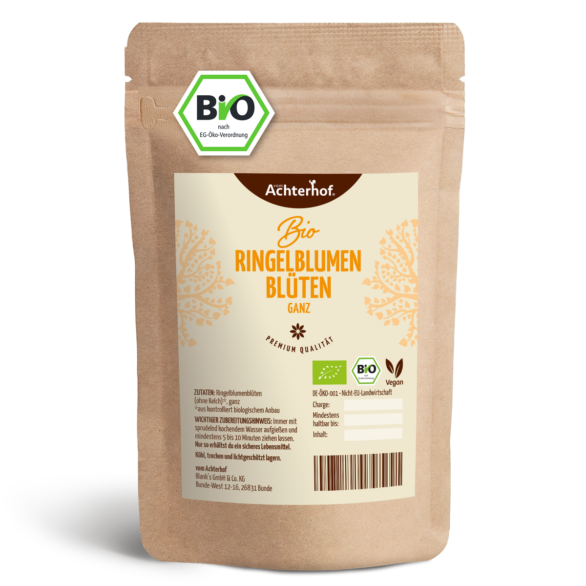 Ringelblumenblüten mit Kelch Bio (100g)