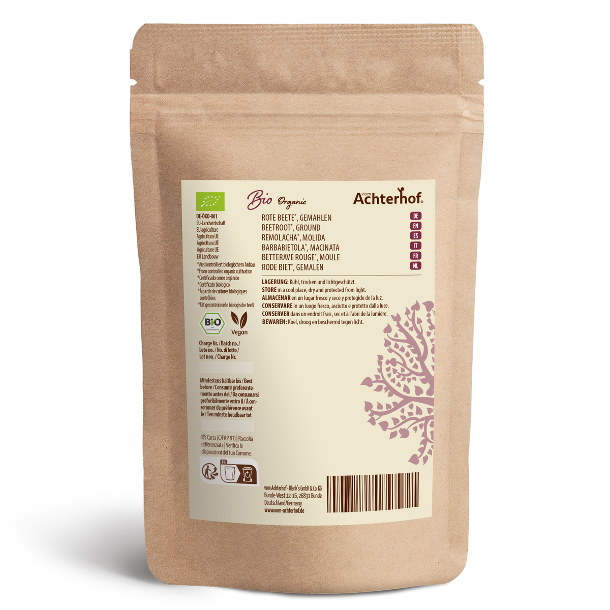 Rote Beete gemahlen Bio (100g)