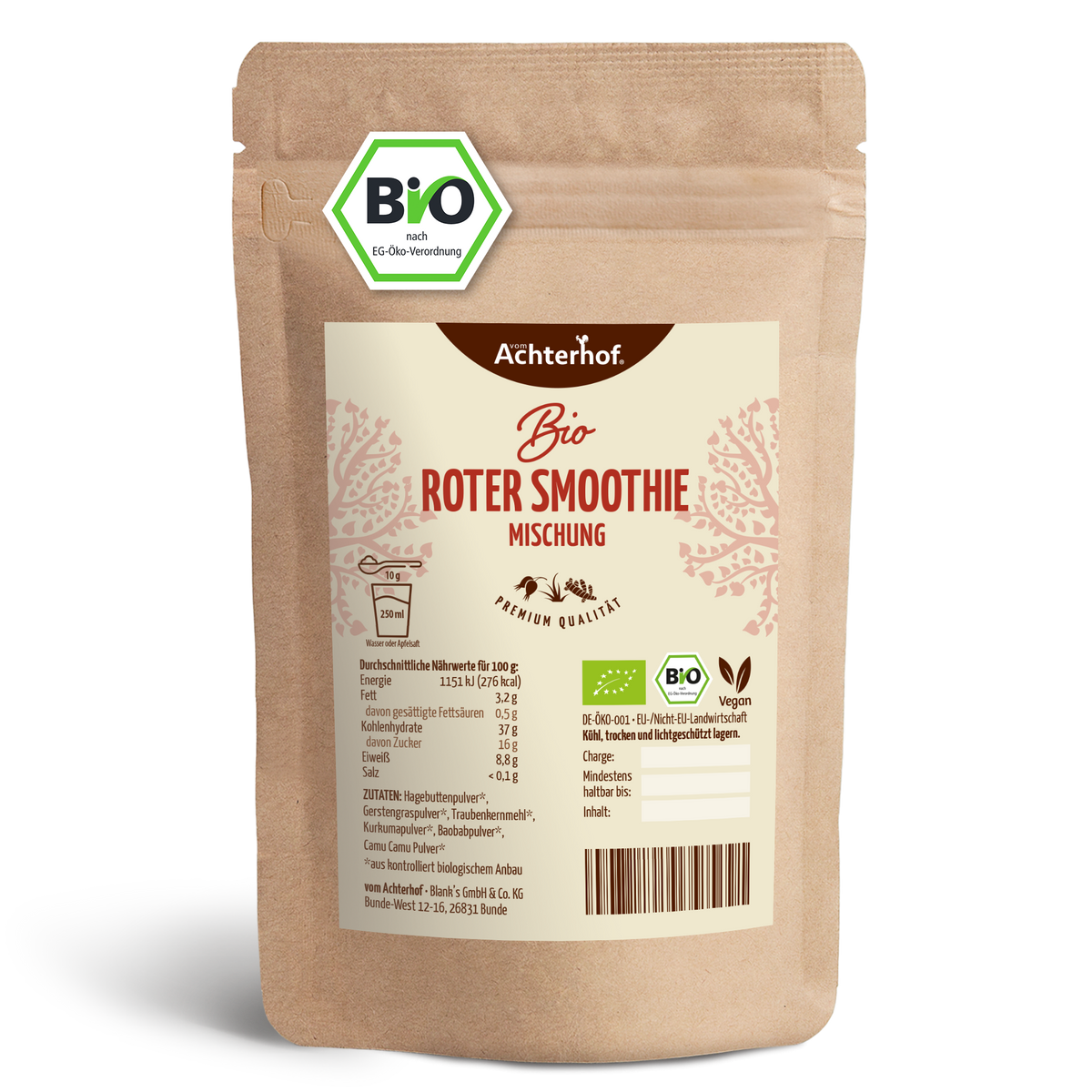 Roter Smoothie Mischung Bio (500g)
