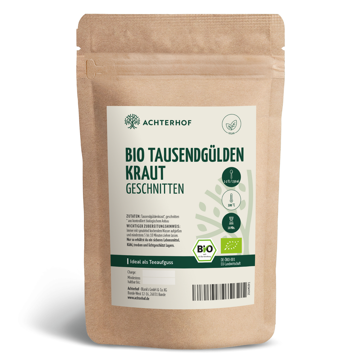 Tausendgüldenkraut geschnitten Bio (500g)