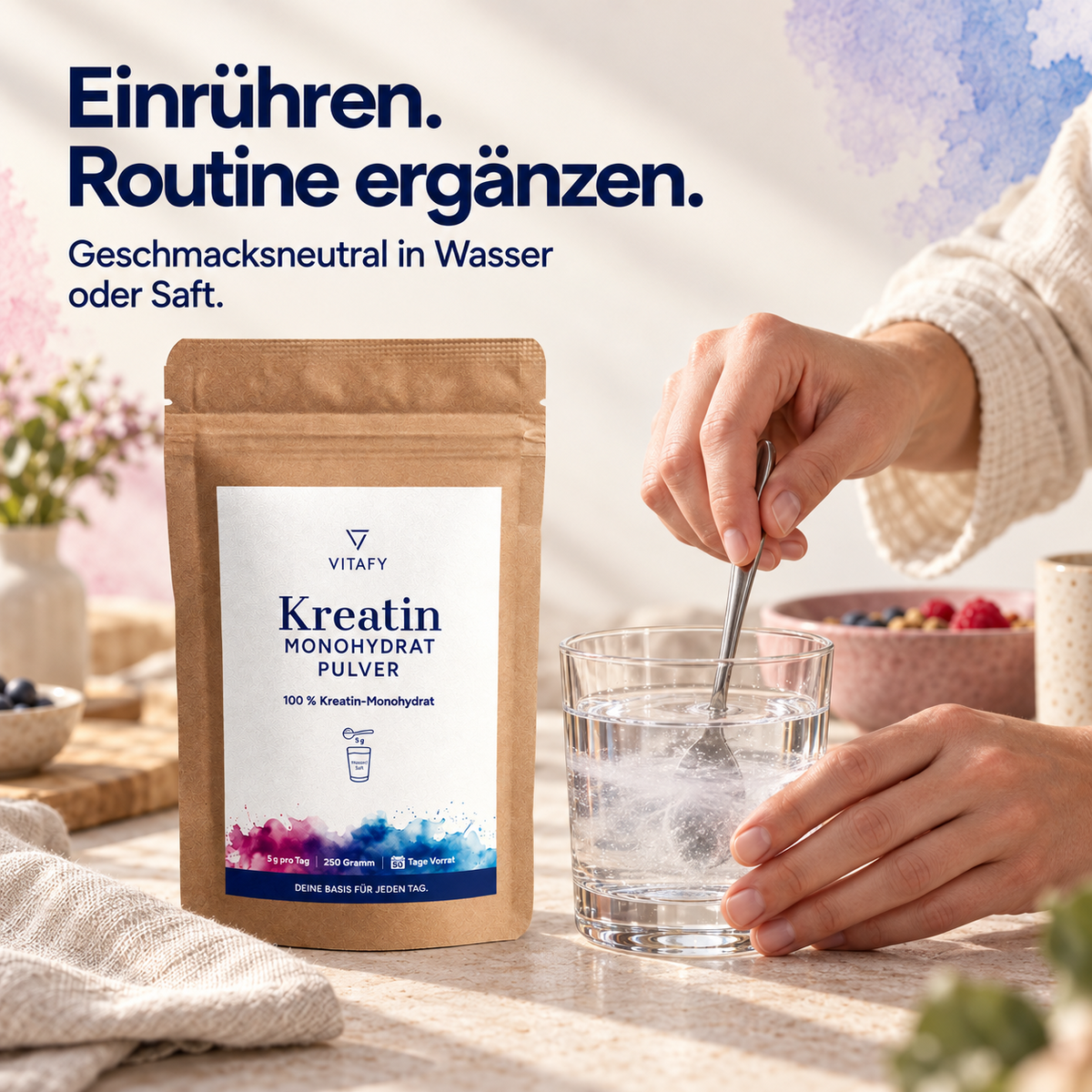 100% Kreatin Monohydrat Pulver (250g)