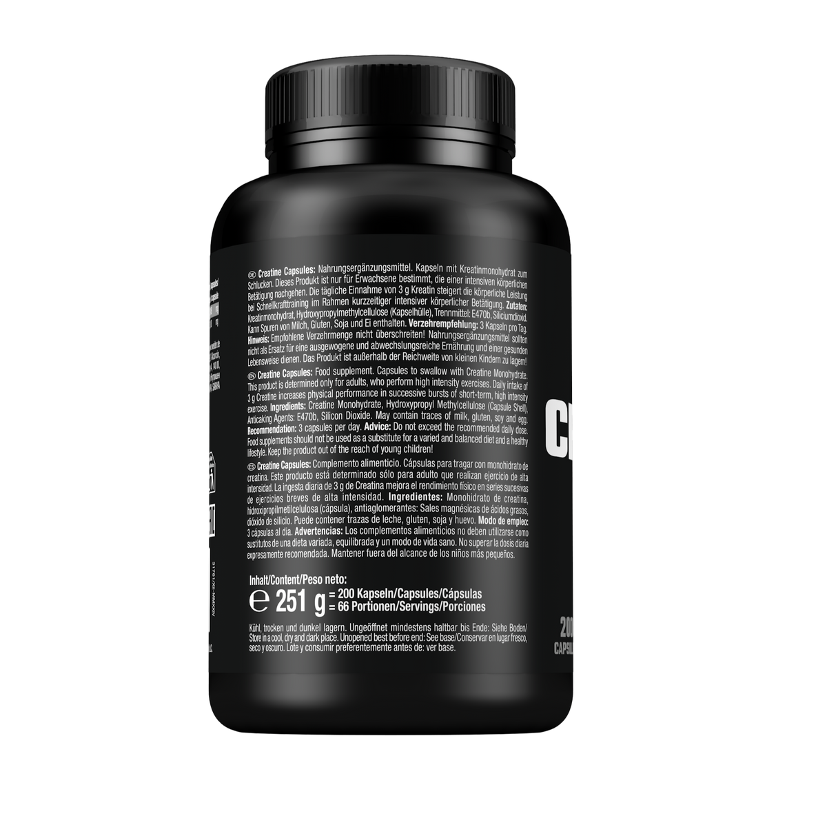 Pure Creatine Creapure® Capsules (200 Kapseln)