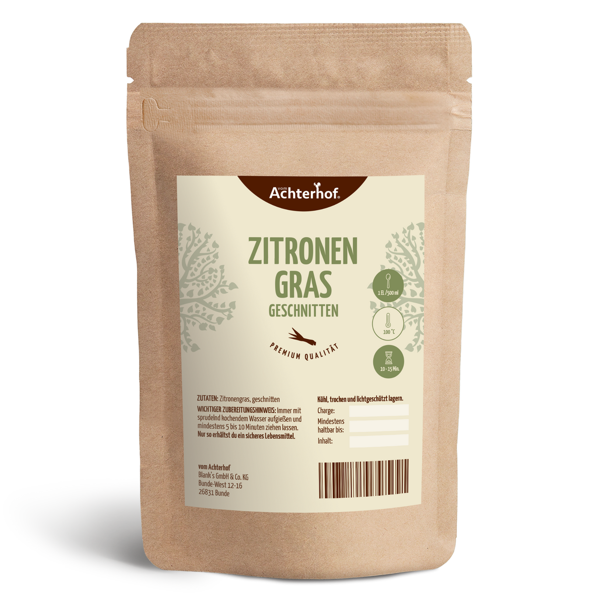 Zitronengras geschnitten (1000g)