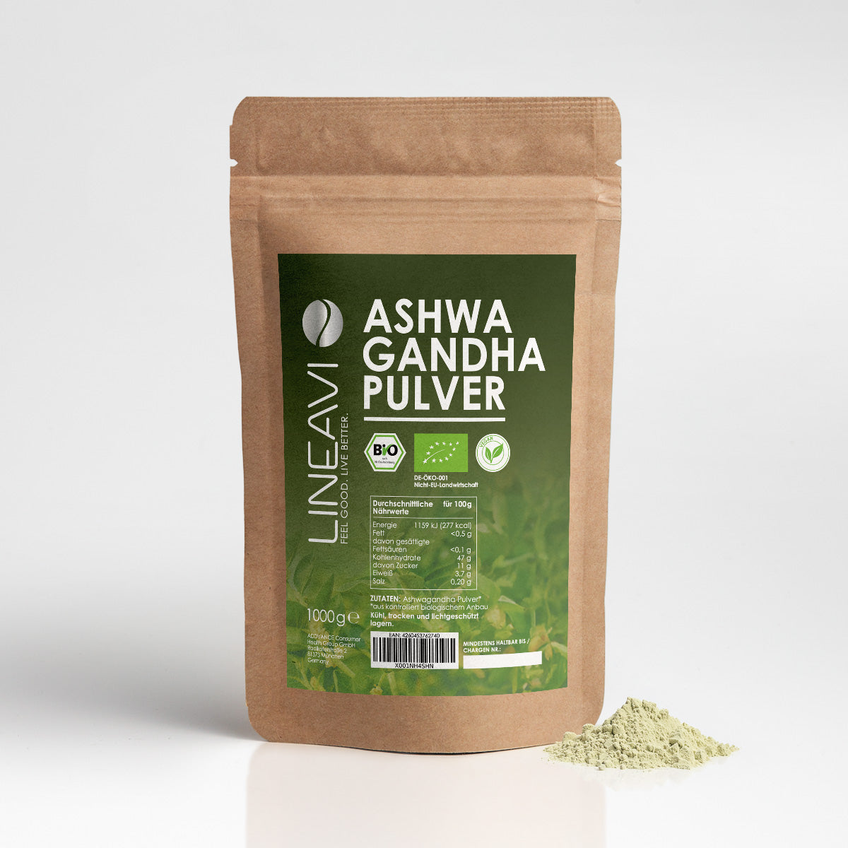 Bio Ashwagandhapulver (1000g)