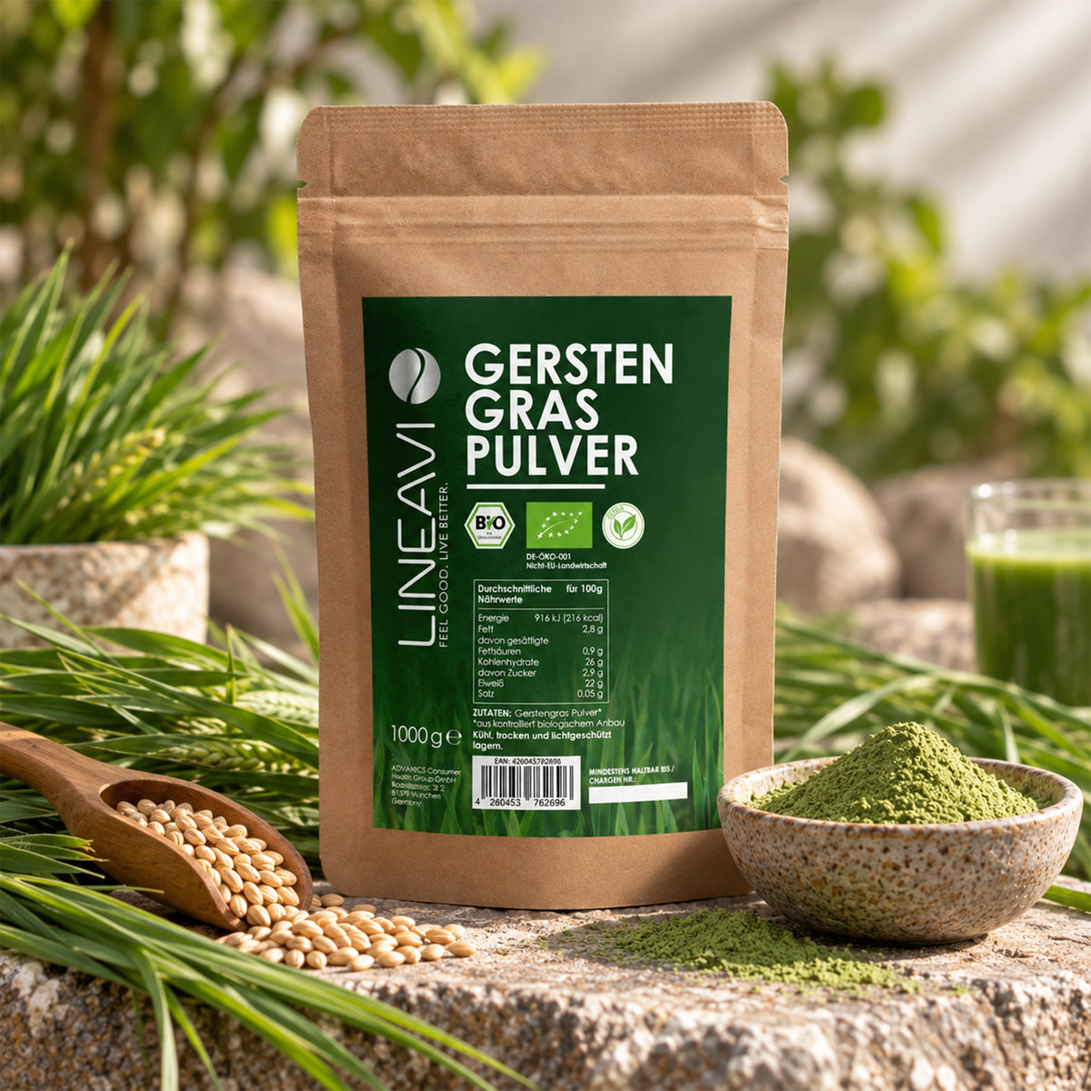 Bio Gerstengraspulver (1000g)