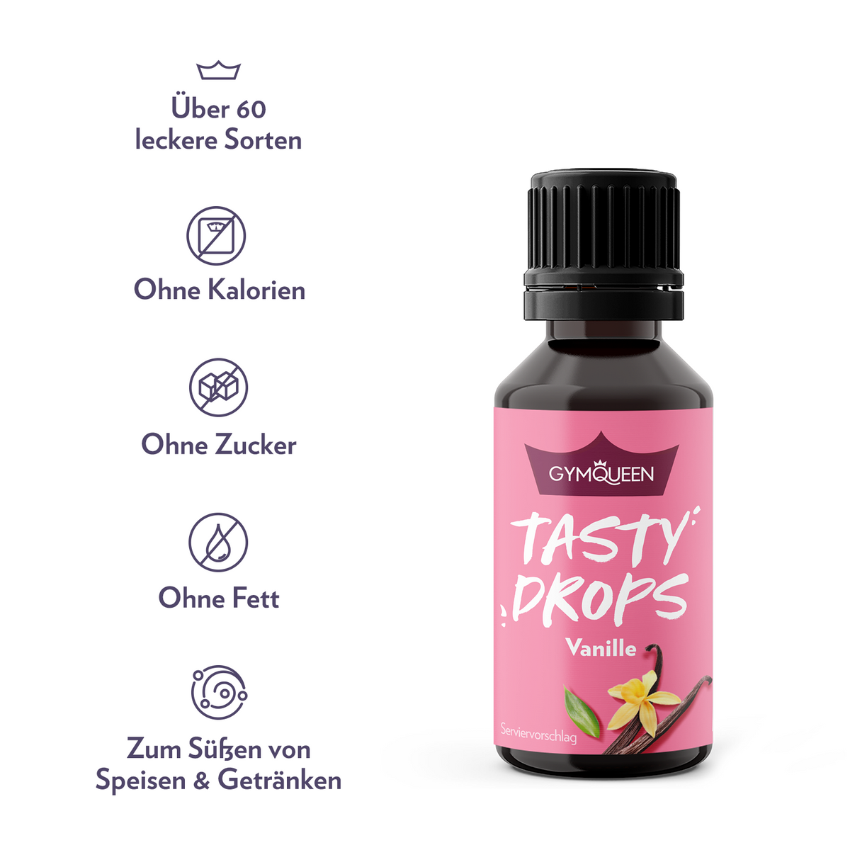 GymQueen Tasty Drops Dreierpack (3x30ml)