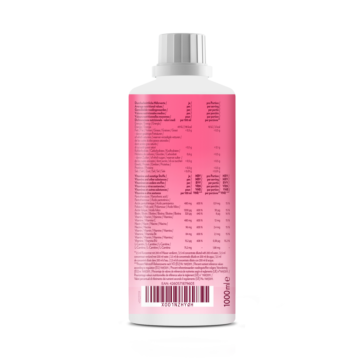 Zero Drink (1000ml) Zitronen-Eistee