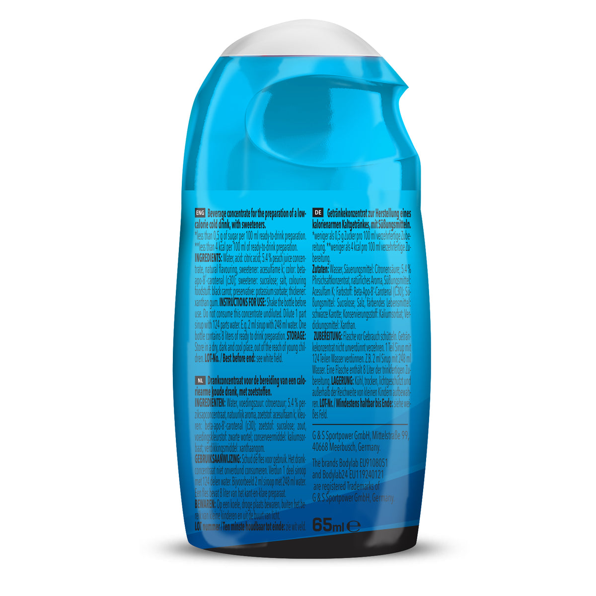 ZERO Sirup BOMB (65ml) Eistee Pfirsich