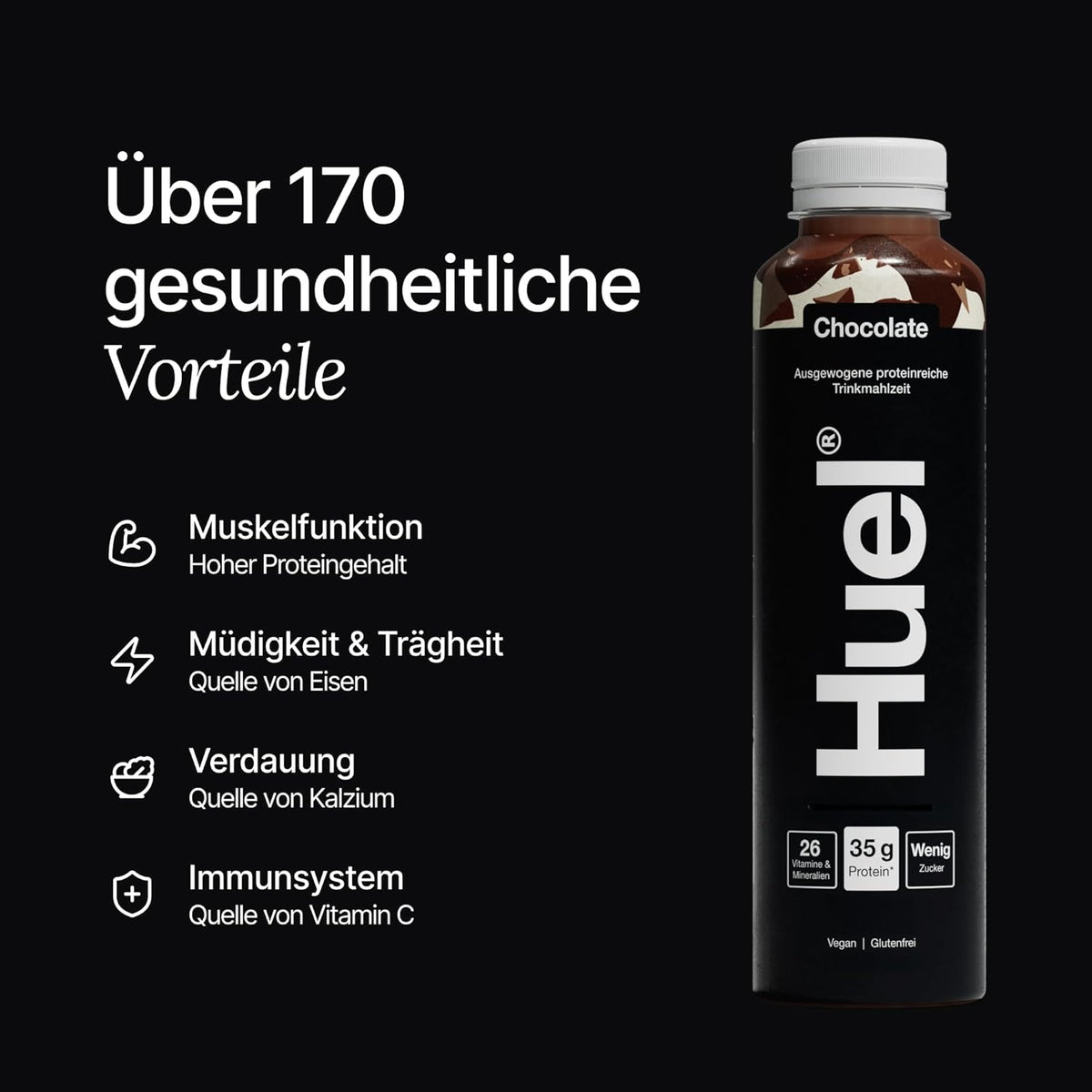 Huel Black Edition Trinkmahlzeit (8x500ml) Chocolate