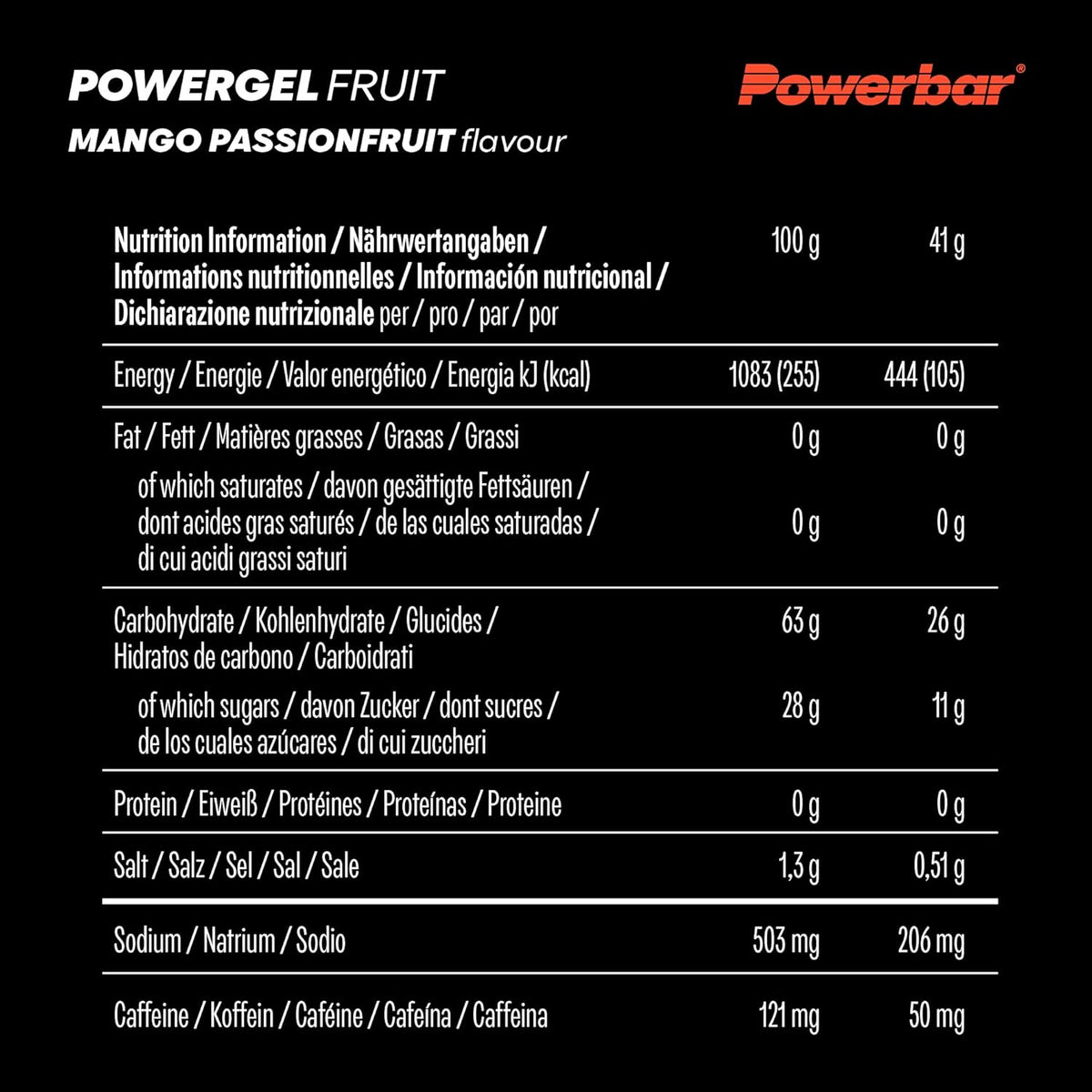 PowerGel Original (41g) Mango-Passionfruit mit Koffein