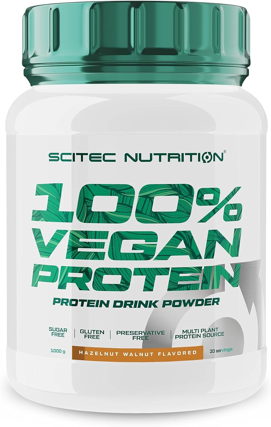 100% Vegan Protein (1000g) Haselnuss Walnuss
