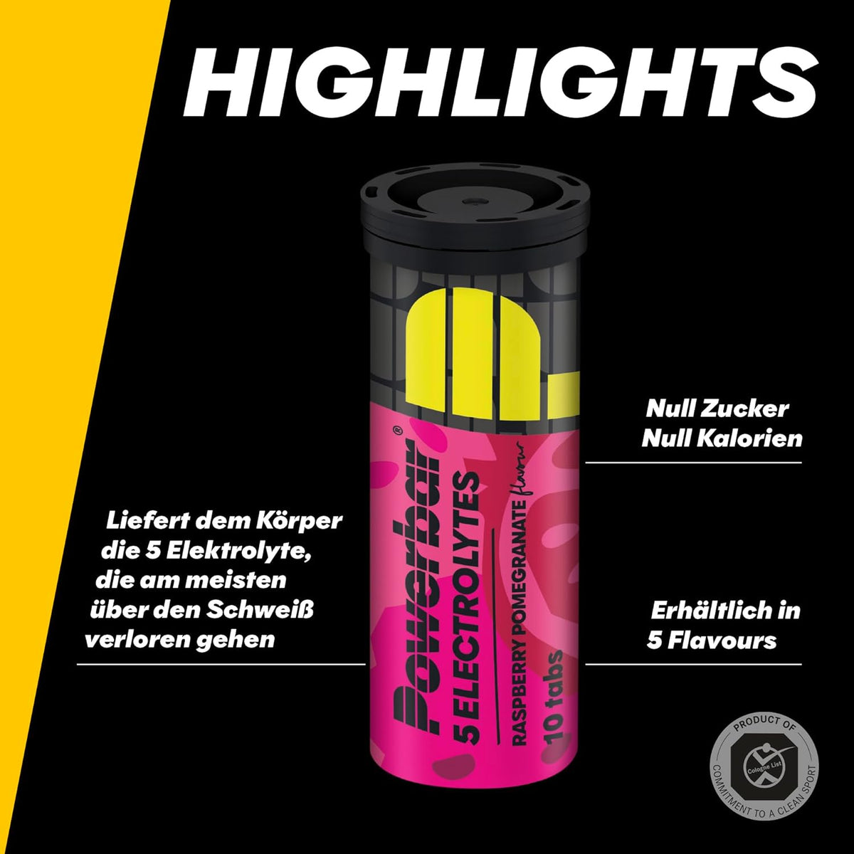5 Electrolytes Sports Drink (12x10Tabs) Raspberry Pomegranate