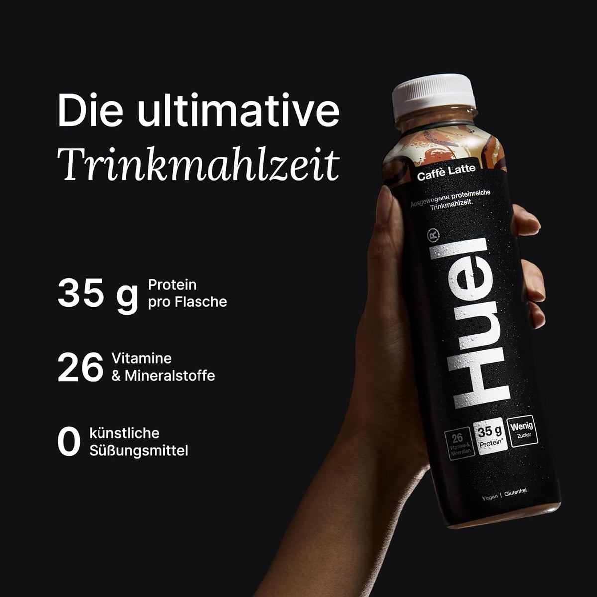 Huel Black Edition Trinkmahlzeit (8x500ml) Caffè Latte