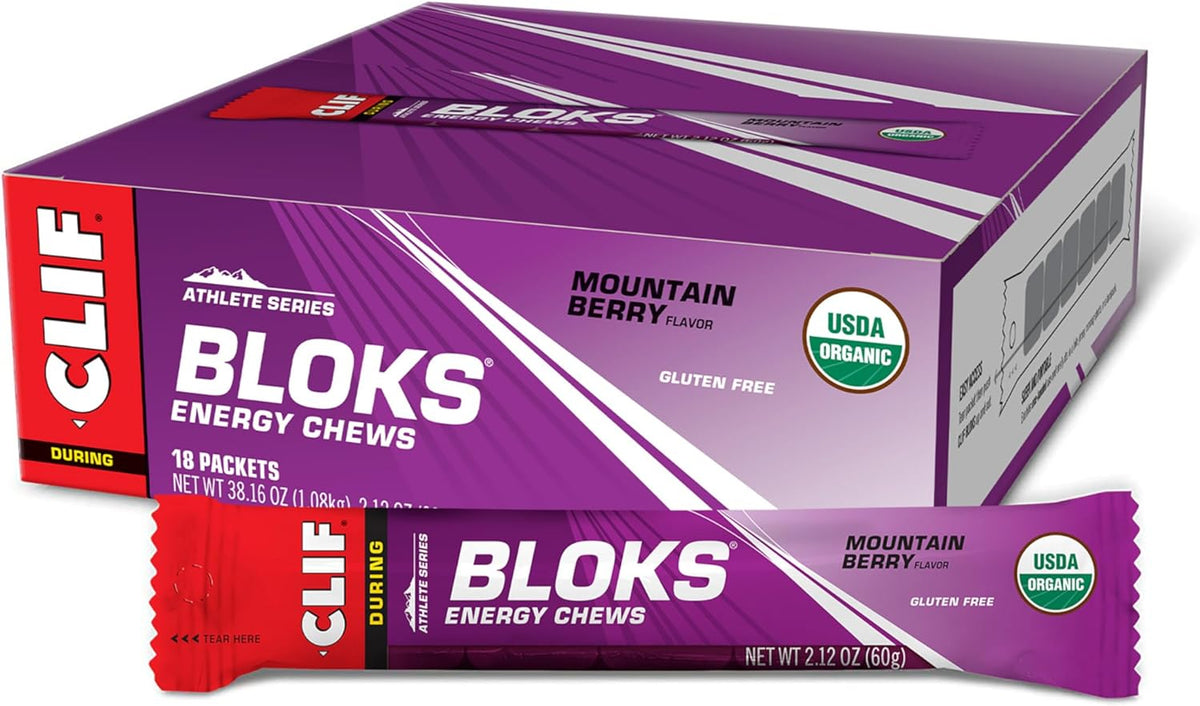 Clif Bloks Energy Chews (18x60g) Mountain Berry