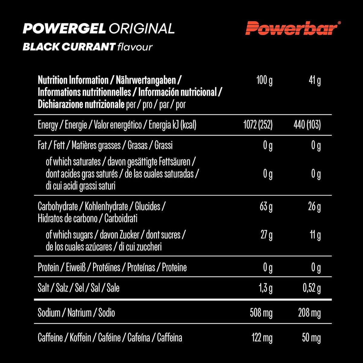 PowerGel Original (41g) Black Currant mit Koffein