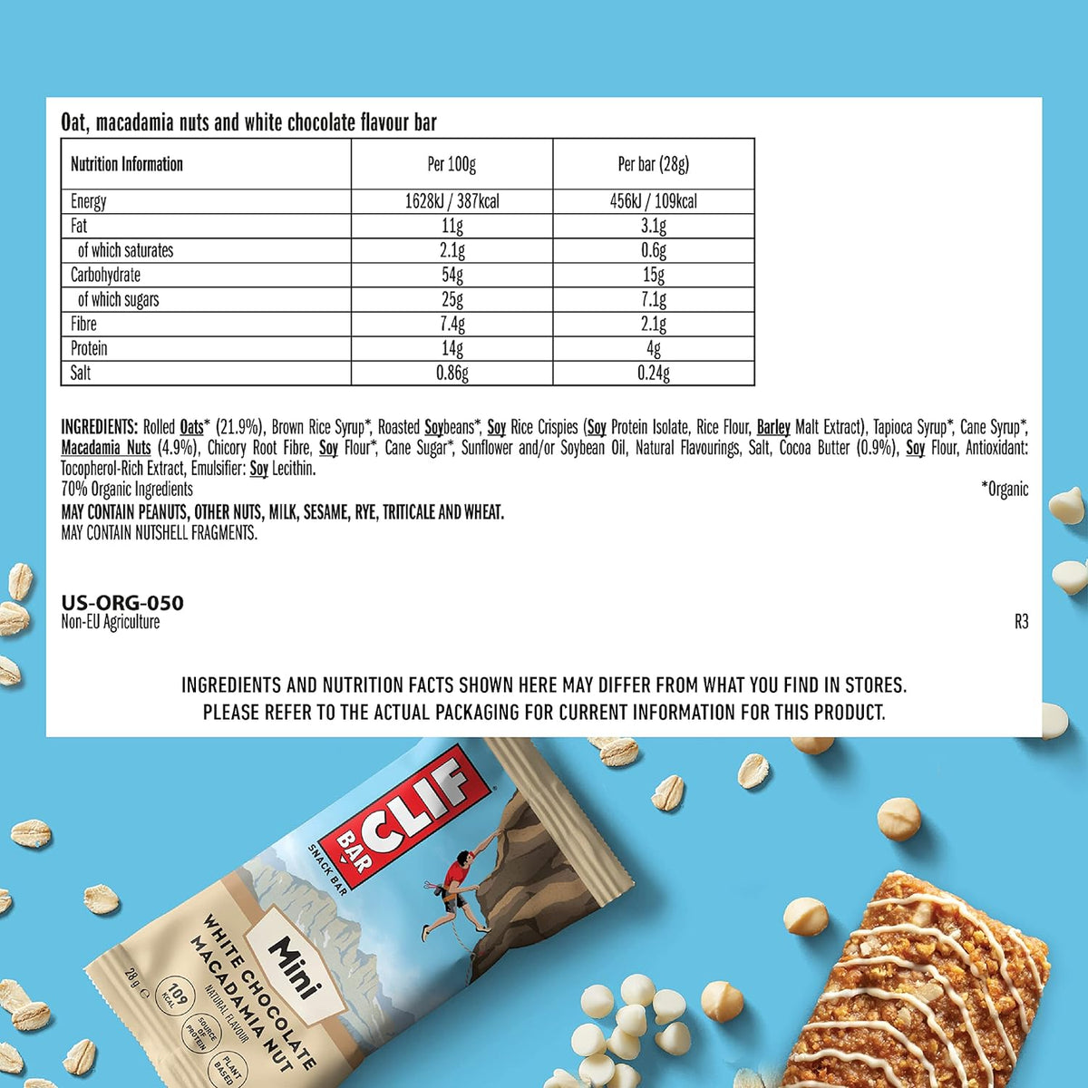 Clif Mini Bar (10x28g) White Chocolate Macadamia Nut