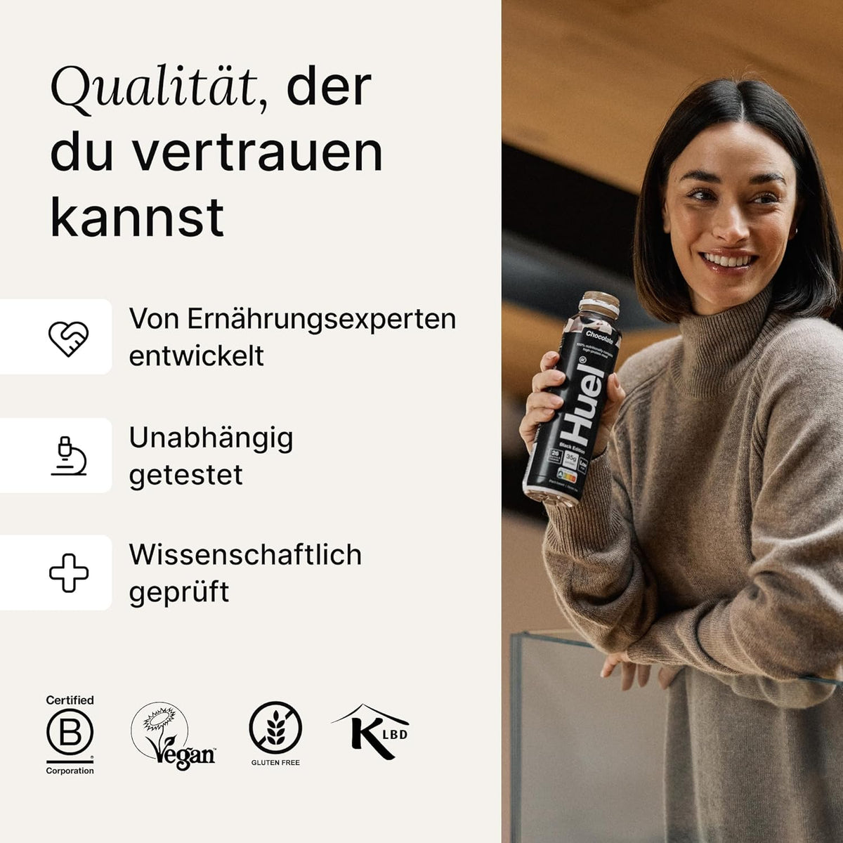 Huel Black Edition Trinkmahlzeit (8x500ml) Caffè Latte
