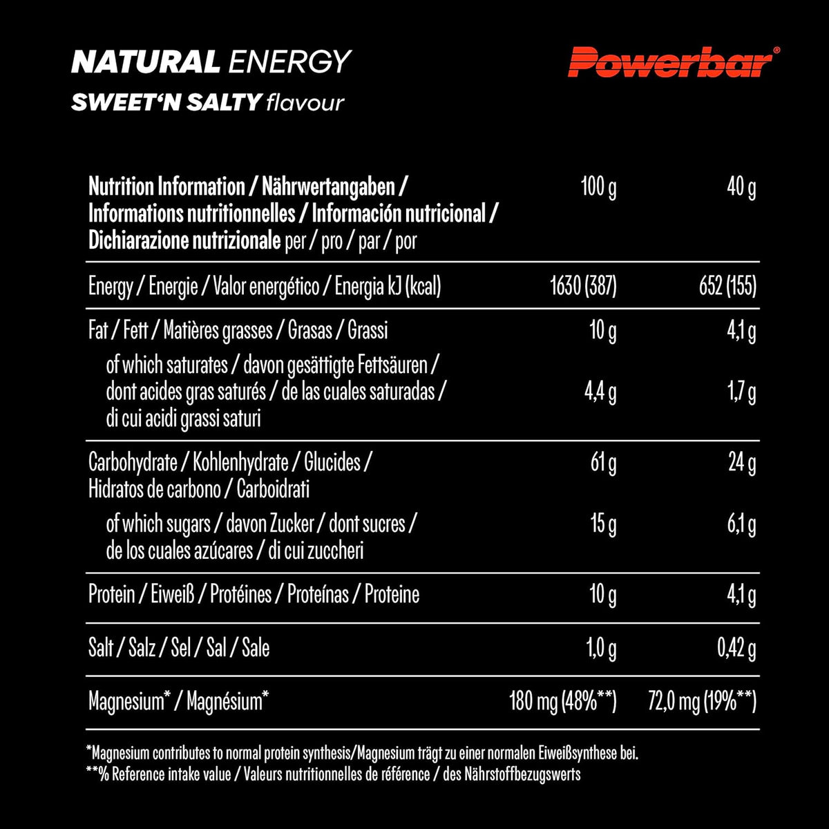 Natural Energy Cereal Bar (18x40g) Sweet´n Salty