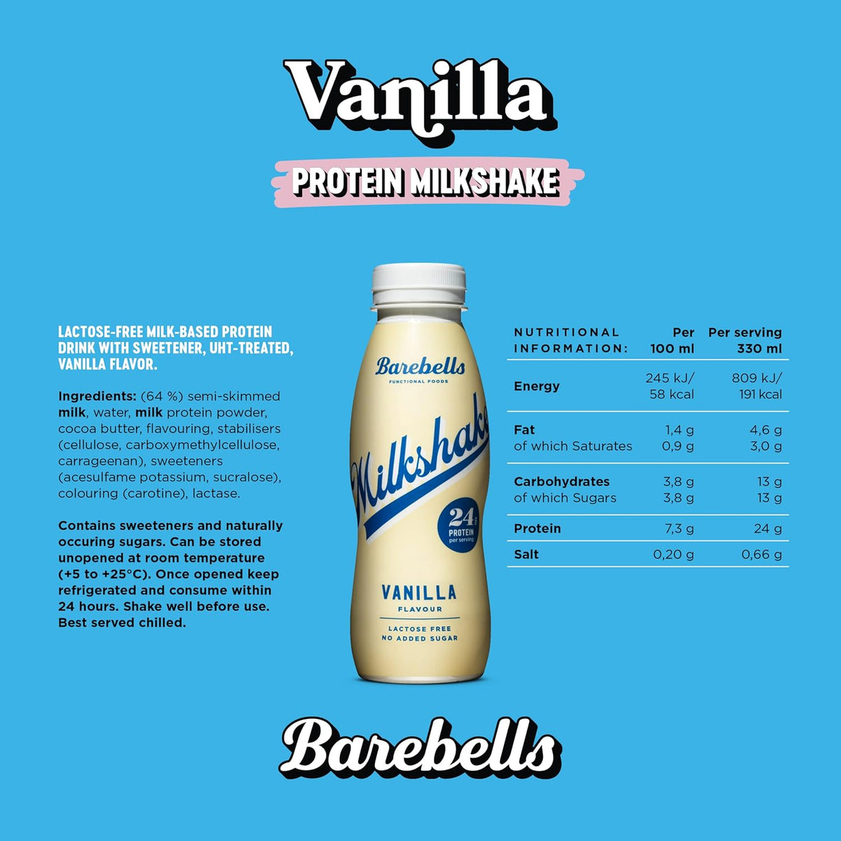 Milchshake (8x330ml) Vanilla