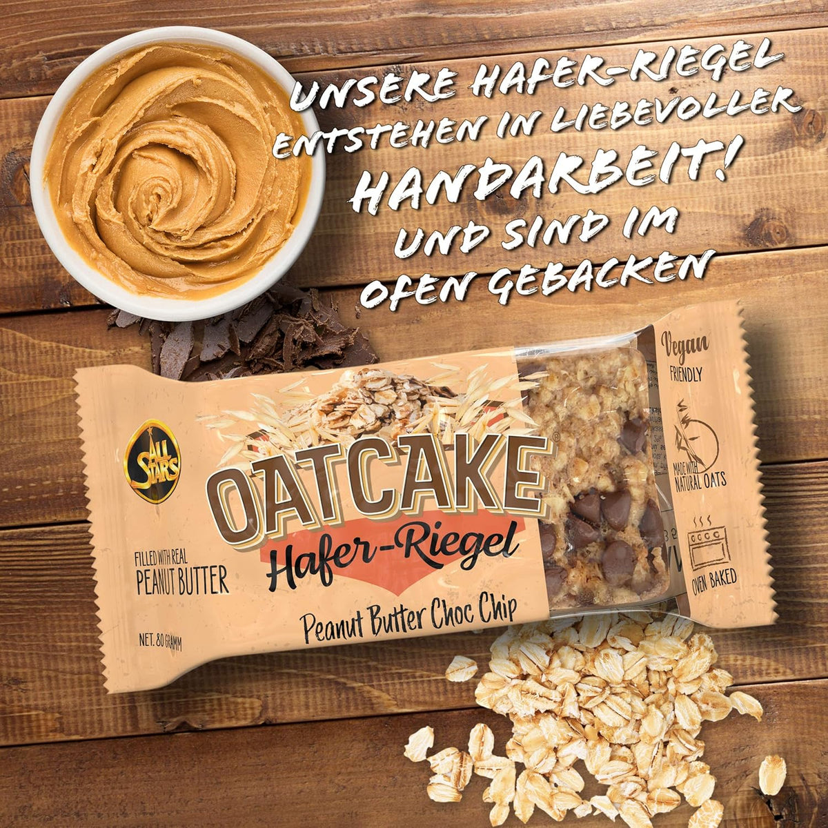 Oatcake (12x80g) Peanut Butter Choc Chip