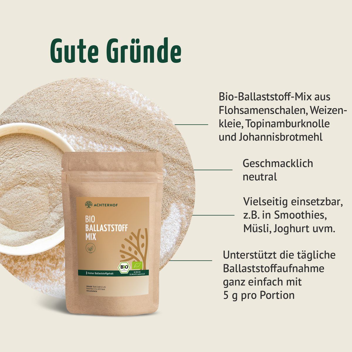 Bio Ballaststoff Mix (250g)