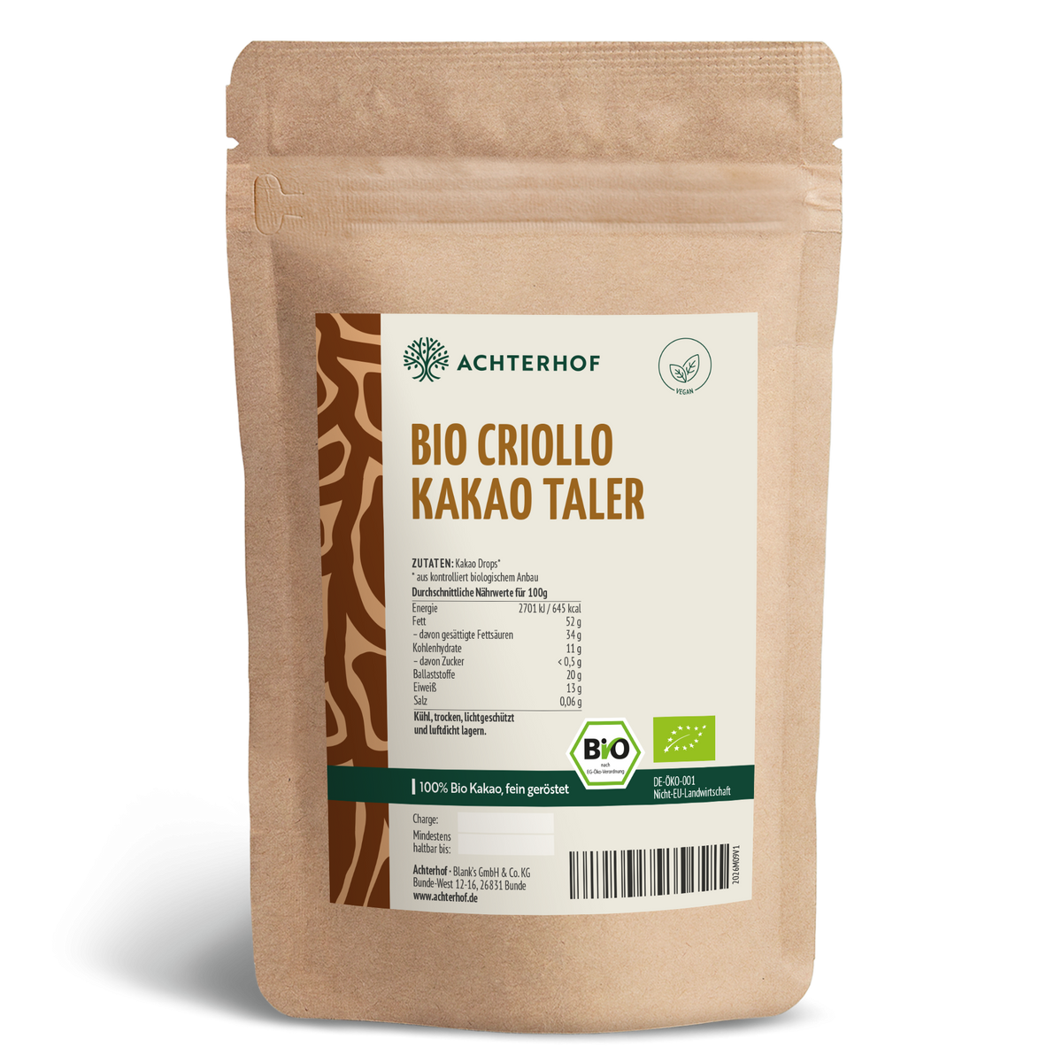 Bio Criollo Kakao Taler (500g)