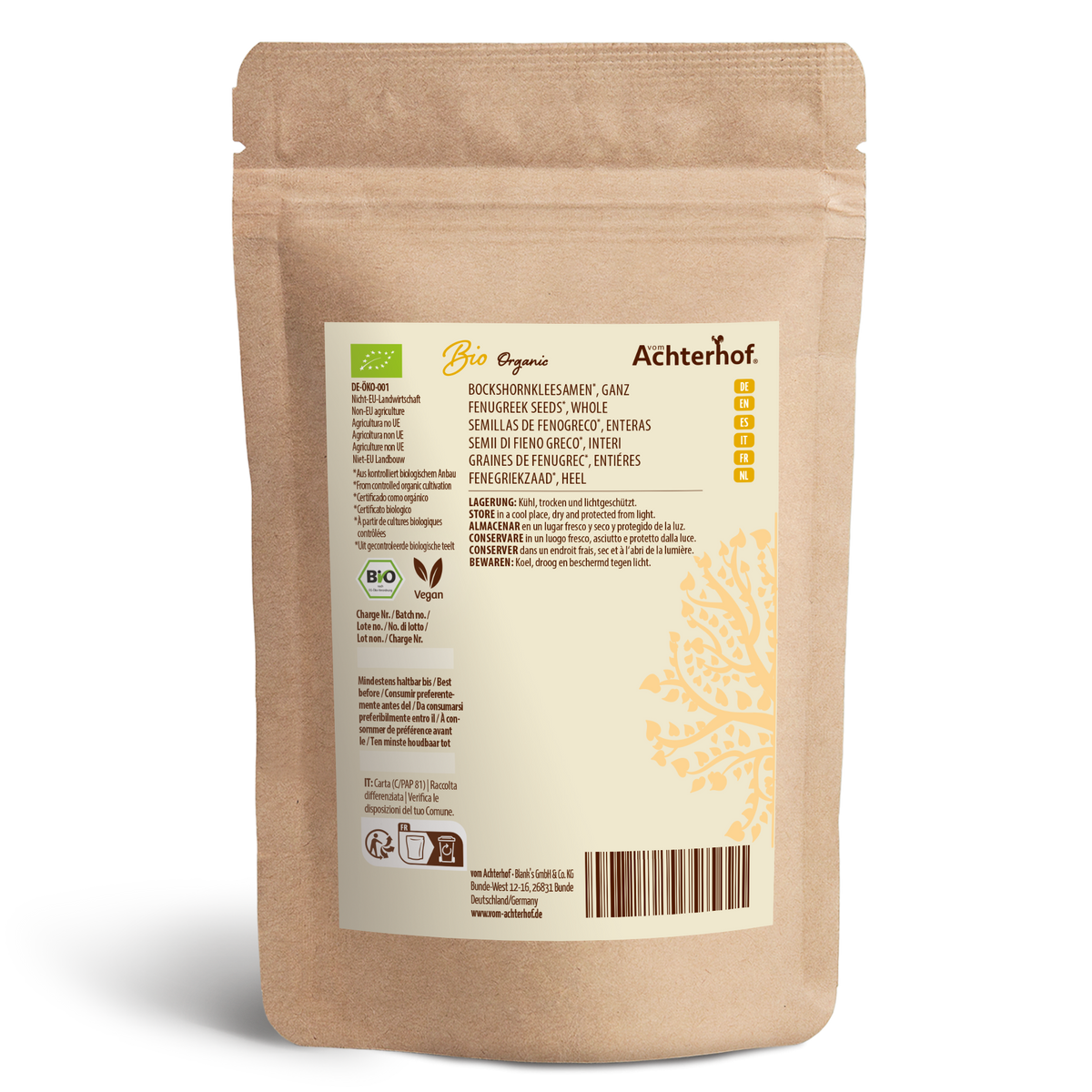 Bockshornkleesamen ganz Bio (1000g)