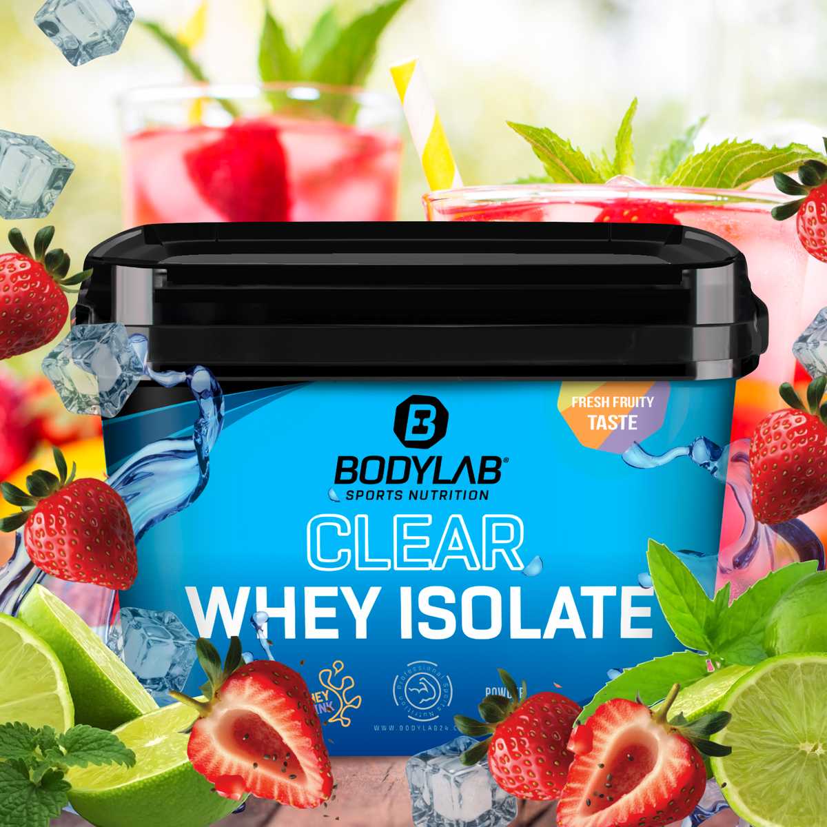 Clear Whey Isolate (960g) Erdbeer-Limette