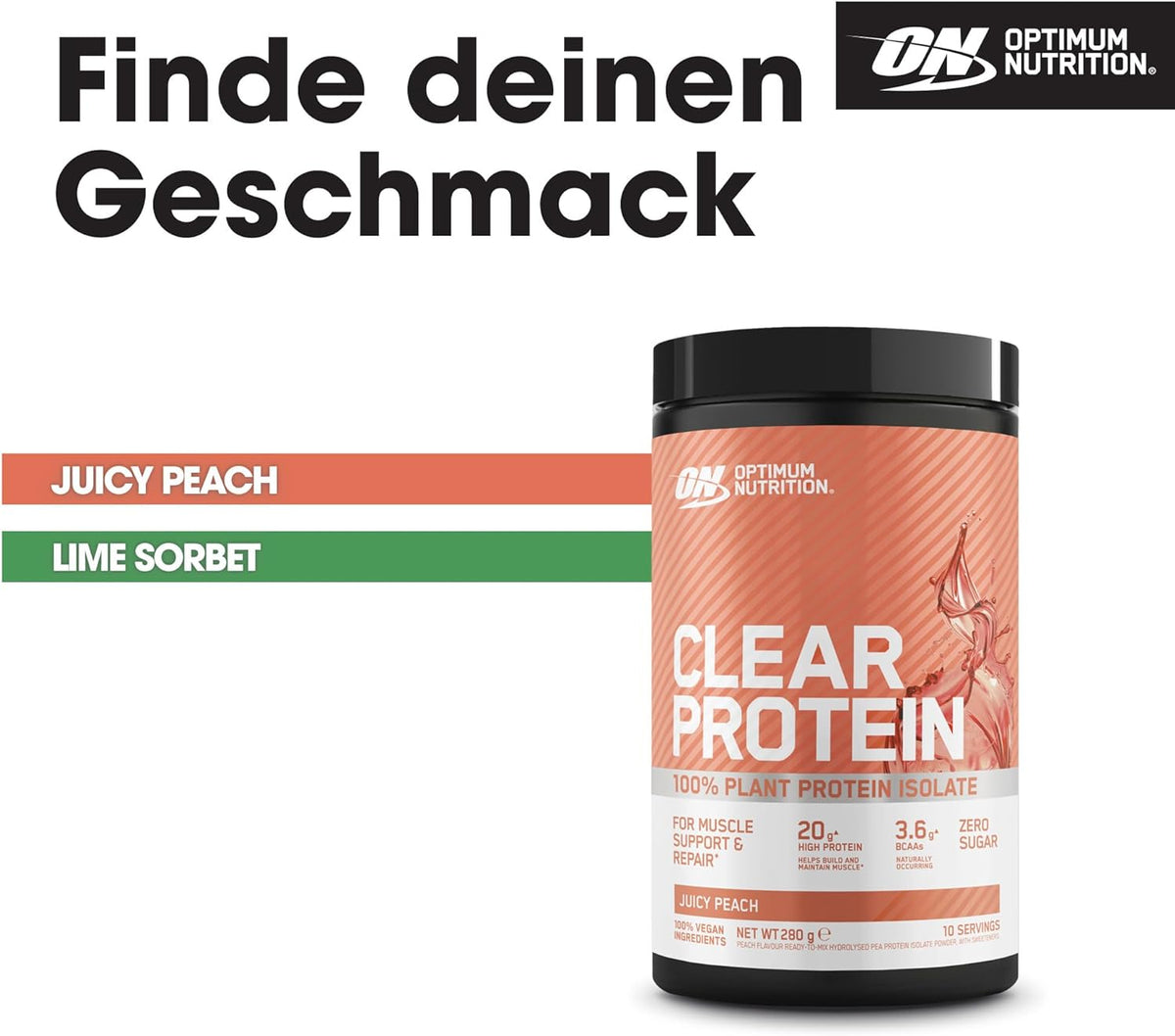 Clear Protein 100% Plant Protein Isolate (280g)