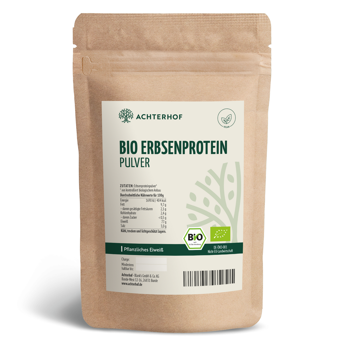 Bio Erbsenprotein Pulver (500g)