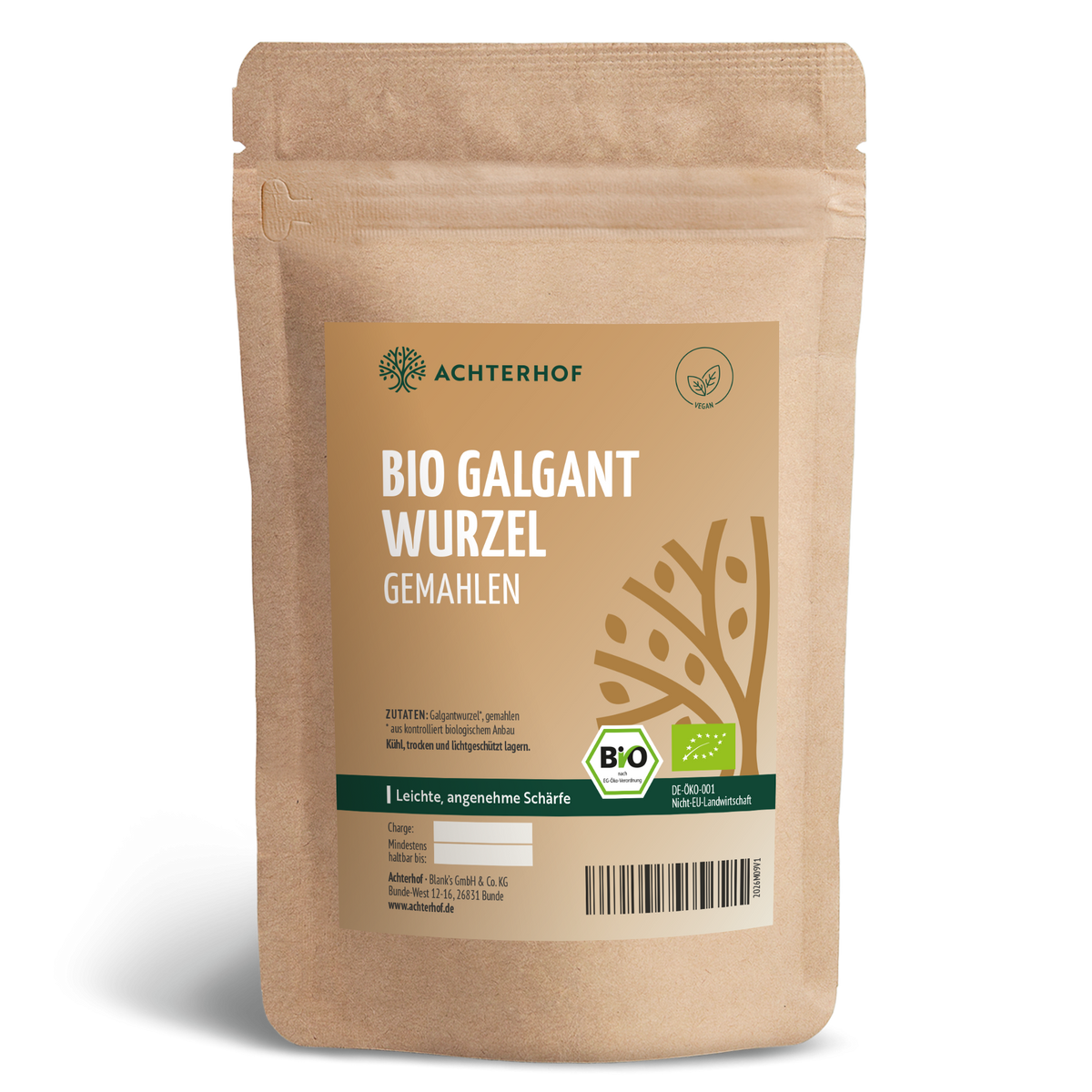 Galgantwurzel Pulver Bio (100g)