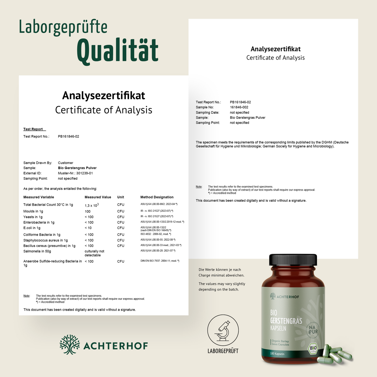Gerstengras Kapseln Bio (180 Kapseln)