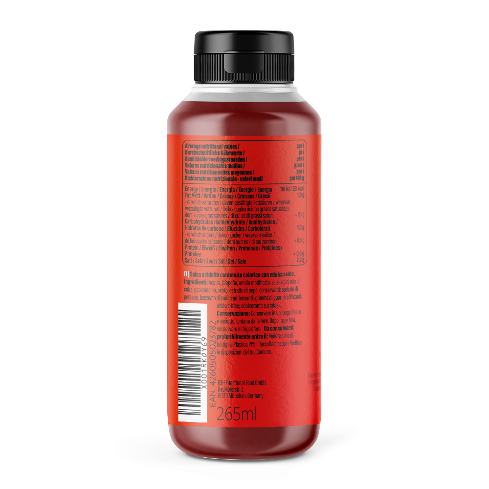 GymQueen Mamma Mia Zero Saucen (265ml) Sriracha Chilli-Sauce