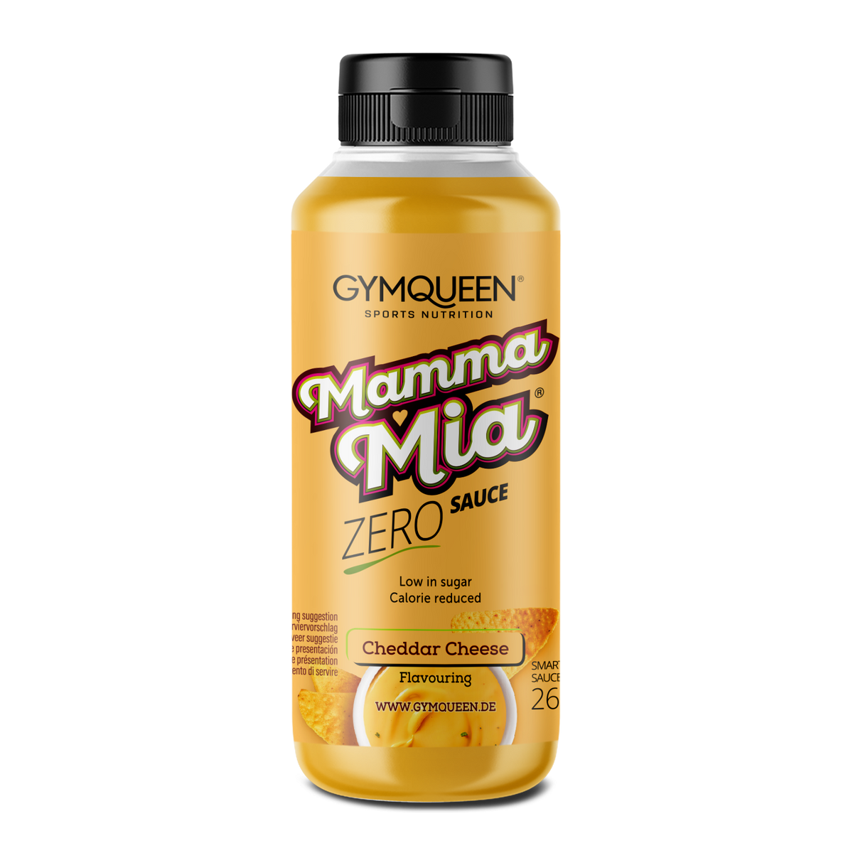 GymQueen Mamma Mia Zero Saucen (265ml) Cheddar Cheese