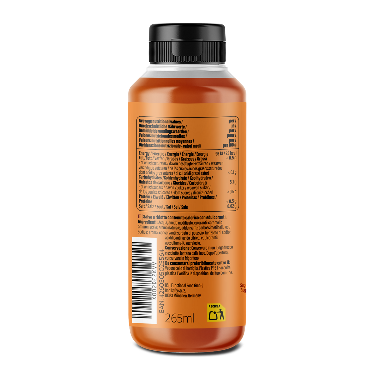 GymQueen Mamma Mia Zero Saucen (265ml) Ahorn Sirup