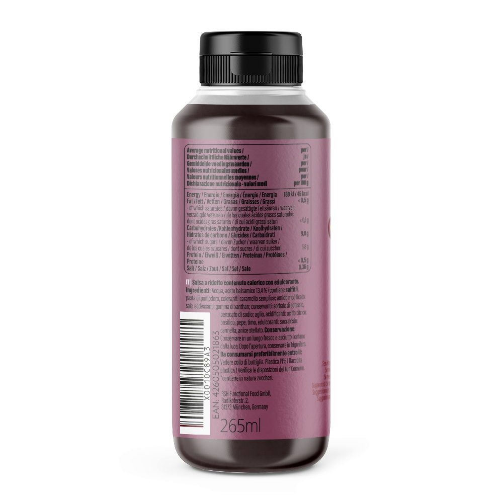 GymQueen Mamma Mia Zero Saucen (265ml) Balsamico