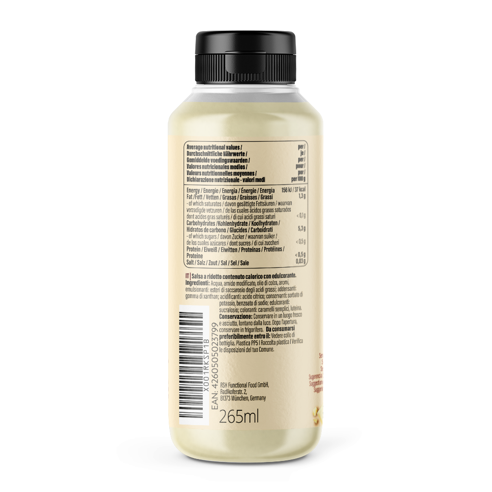 GymQueen Mamma Mia Zero Saucen (265ml) Weiße Schokolade