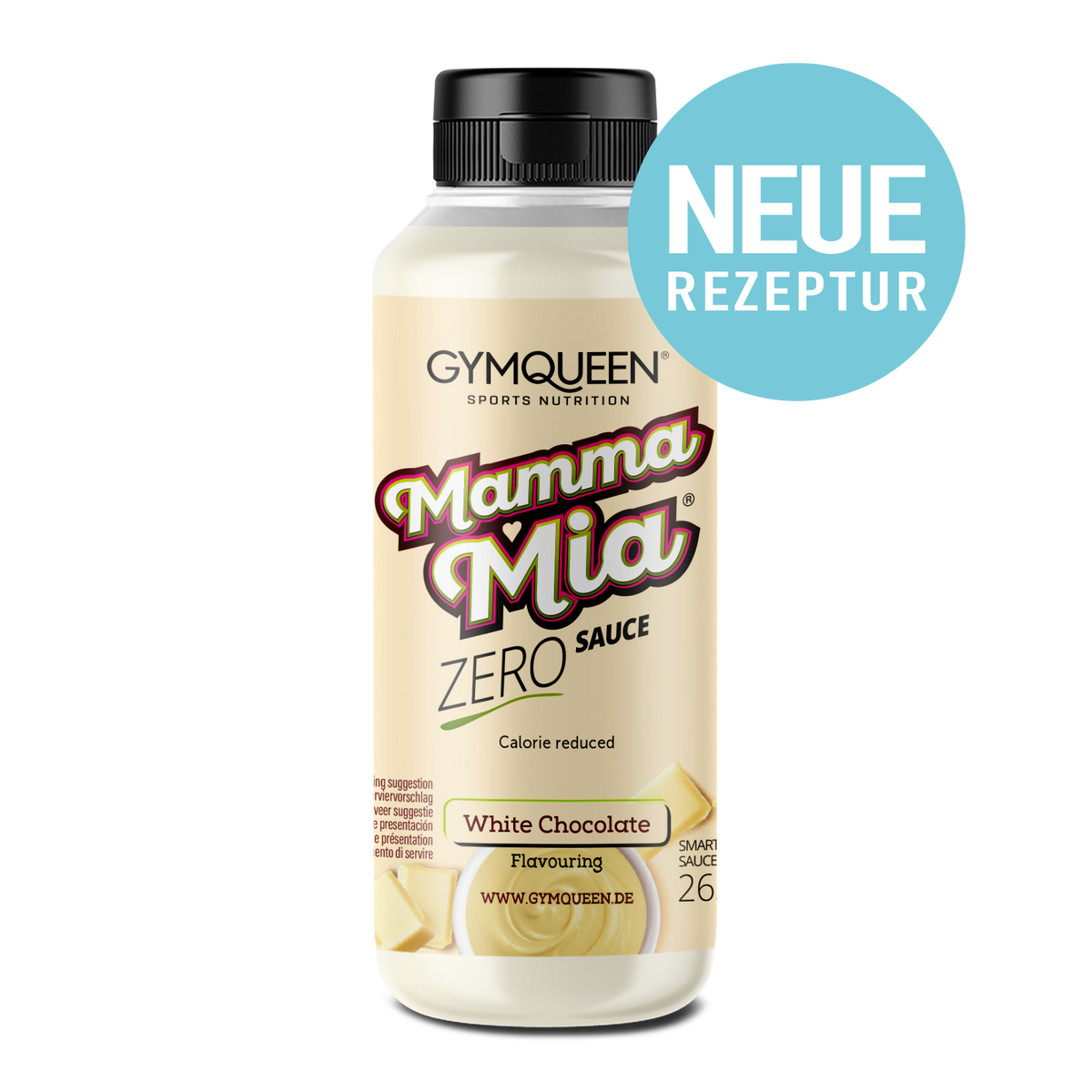 GymQueen Mamma Mia Zero Saucen (265ml) Weiße Schokolade