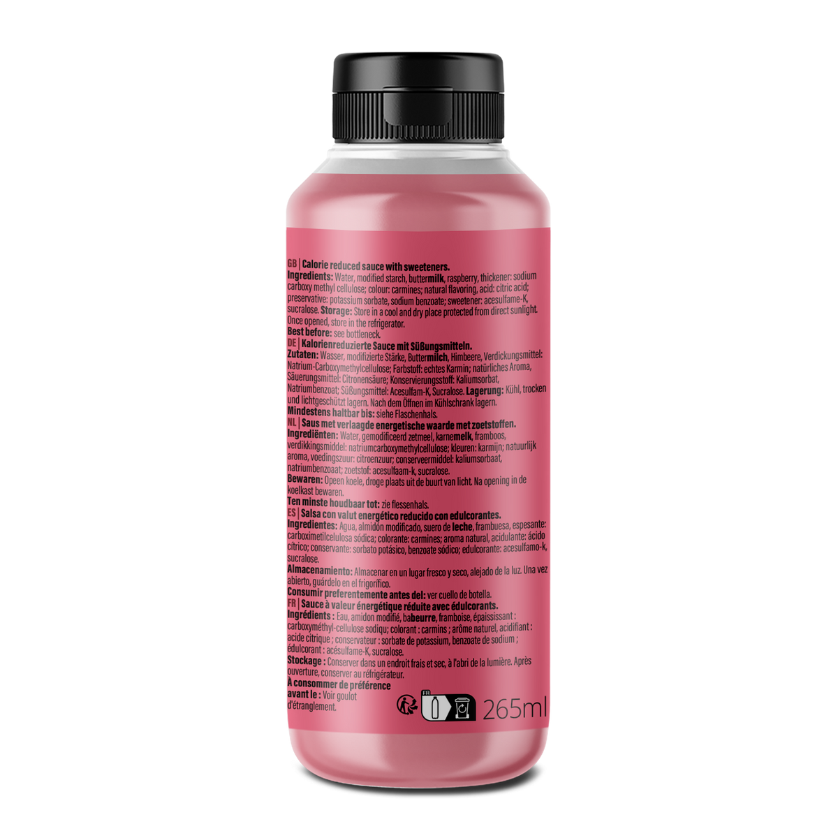 GymQueen Mamma Mia Zero Saucen (265ml) Himbeere