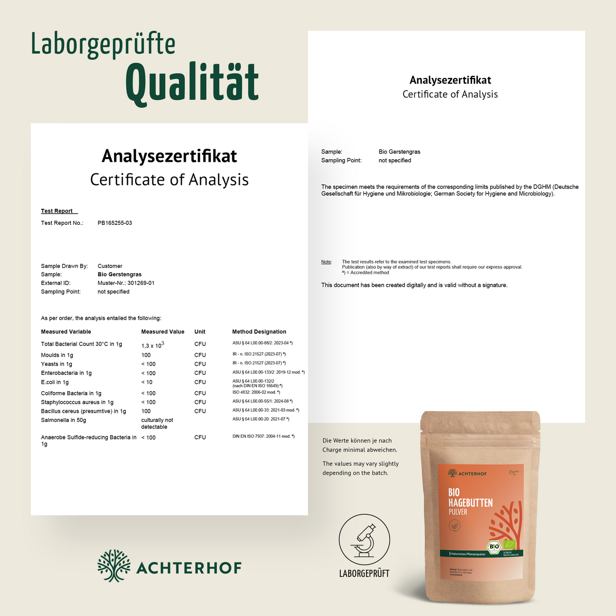 Hagebuttenpulver Bio (500g)