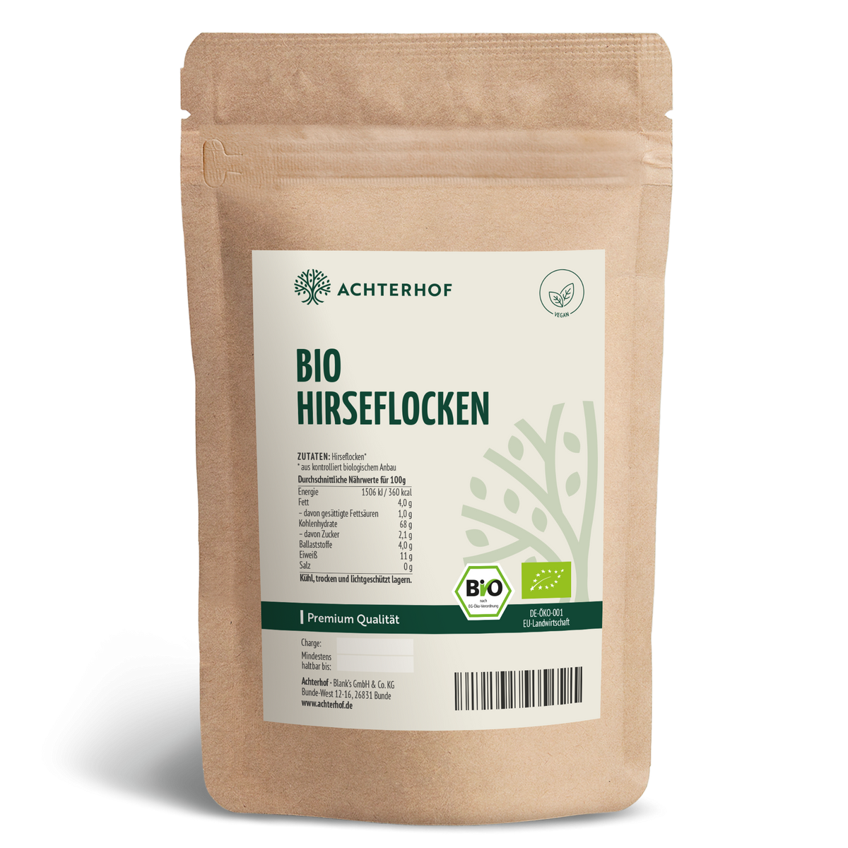 Bio Hirseflocken (1000g)