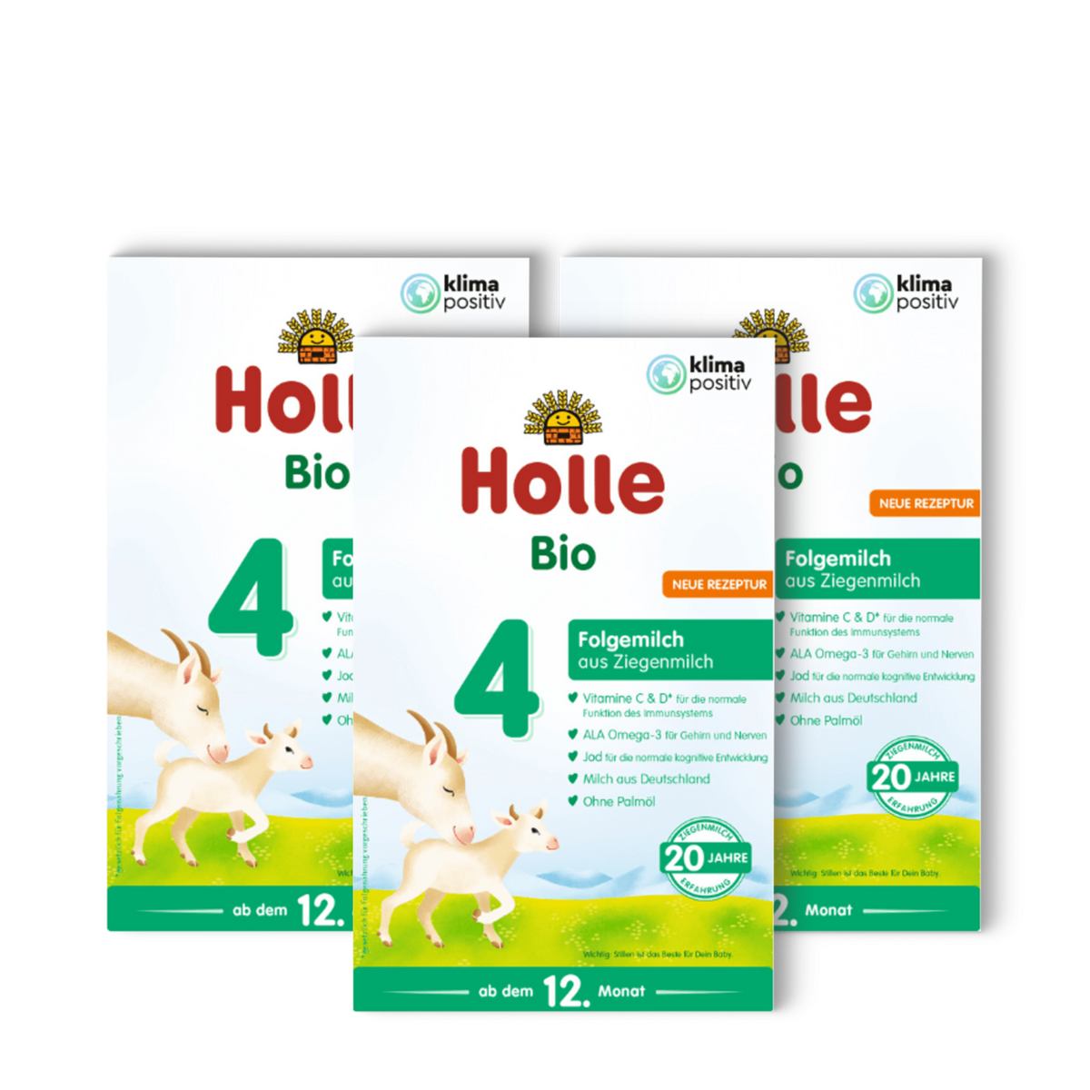 3er Pack Bio-Folgemilch 4 auf Ziegenmilchbasis ab dem 12. Monat (400g)