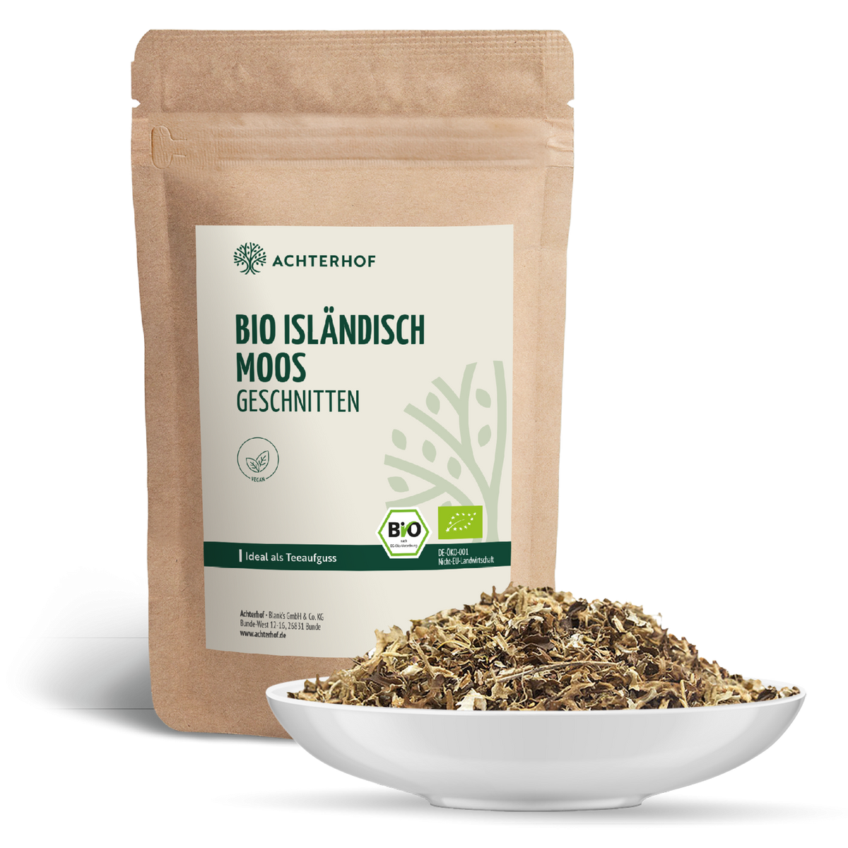 Isländisch Moos geschnitten Bio (100g)